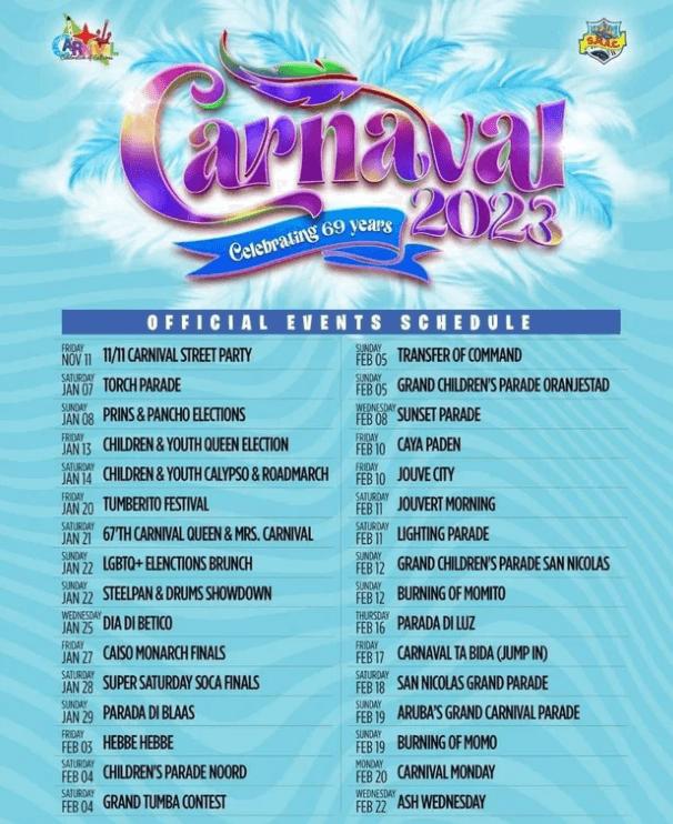 Aruba Carnival 2023 Events